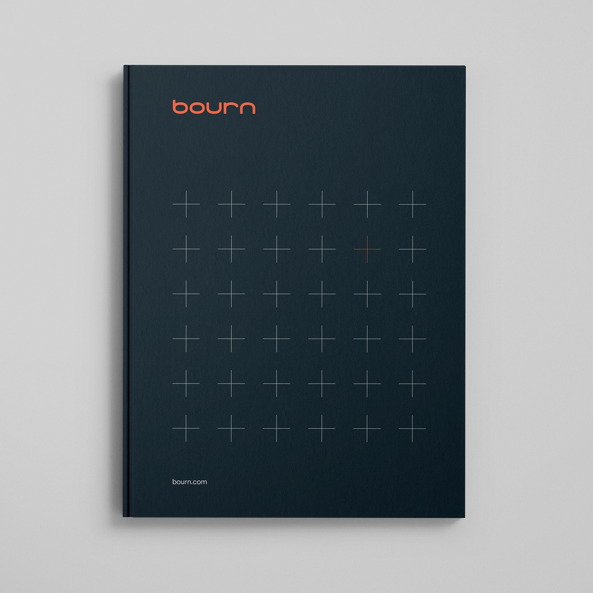 Brand book mock up from part of the Bourn Companies rebrand.